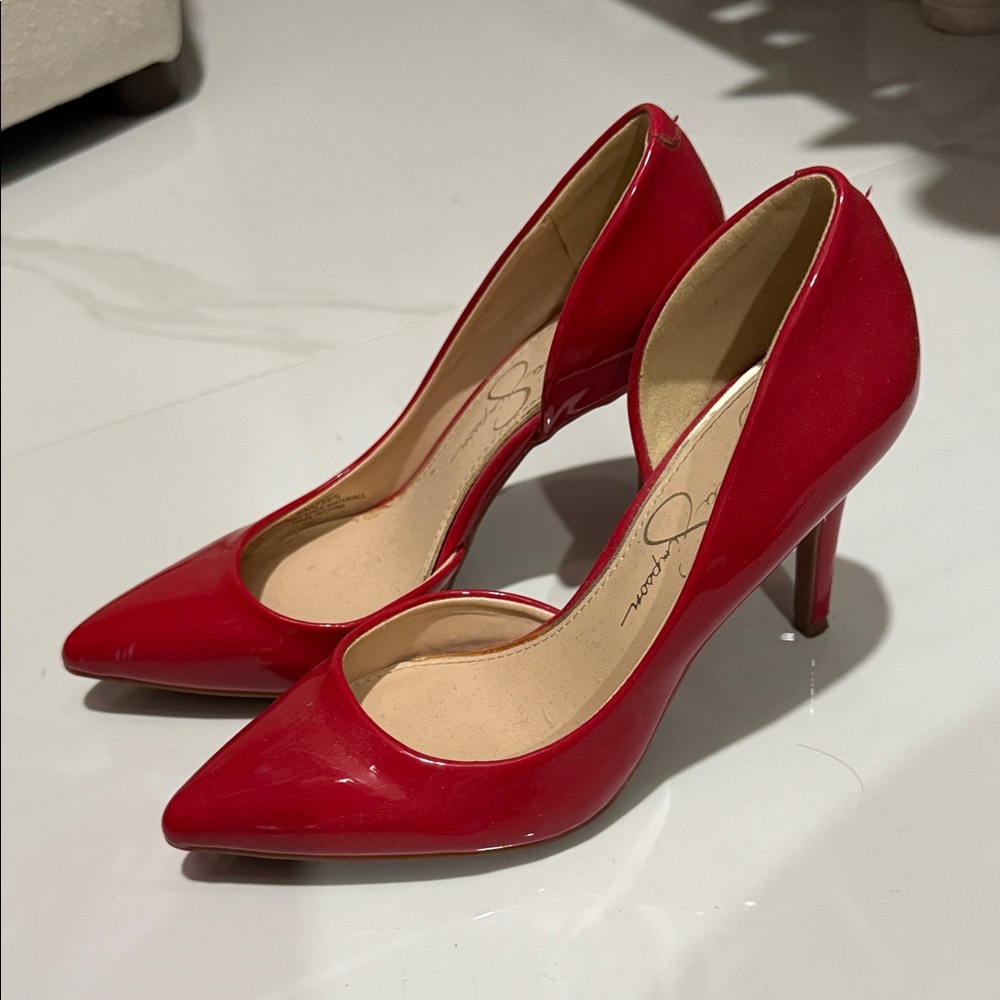 Jessica Simpson Red Patent Heels